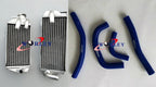 Aluminum Radiator + Blue Silicone Hose for Honda CRF450R (2017-2018)
