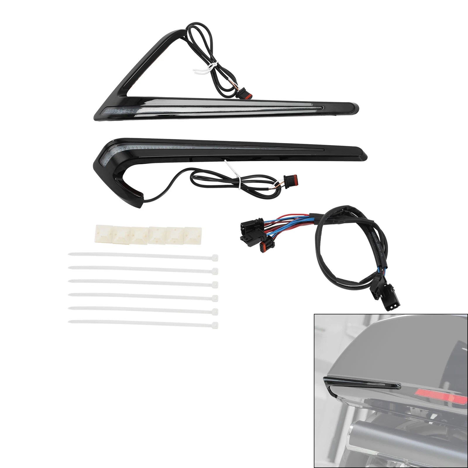 Saddlebag LED Run Turn Brake Lights for Harley Sport Glide FLSB (2018–2025)