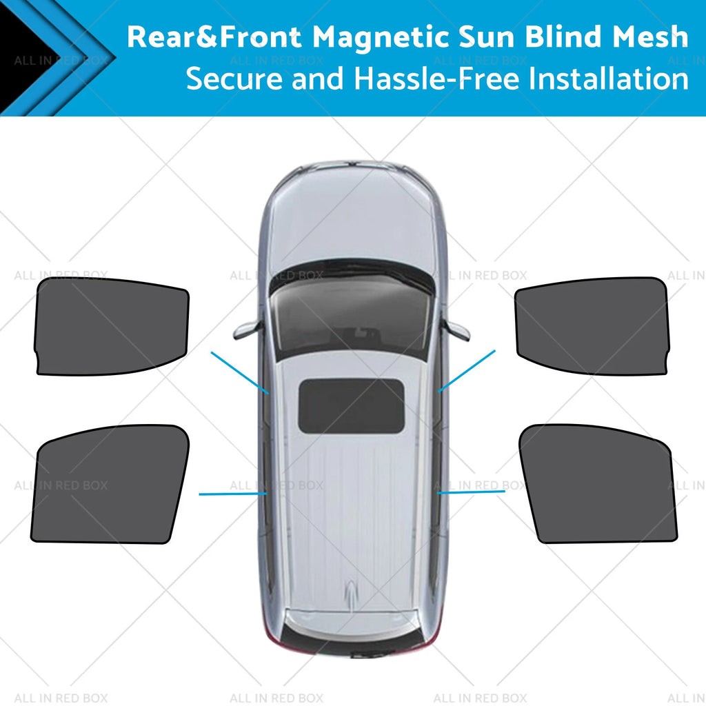 Set of 2 Magnetic Sun Blinds for LDV T60 Ute (2017–2024) UVB Protection