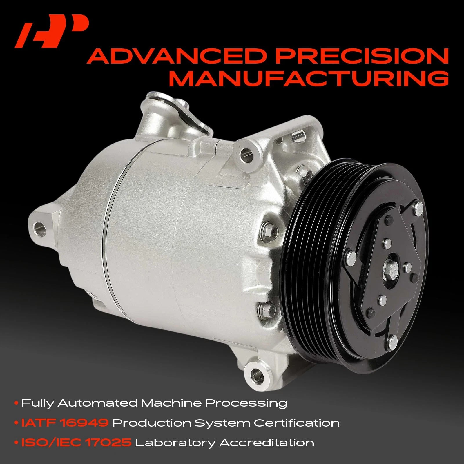 A/C Compressor with Clutch for Chevrolet Malibu Impala Buick LaCrosse (2008–2016)