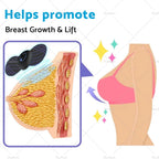 3PCS EMS Microcurrent Massager for Breast Liftup Massage Pad