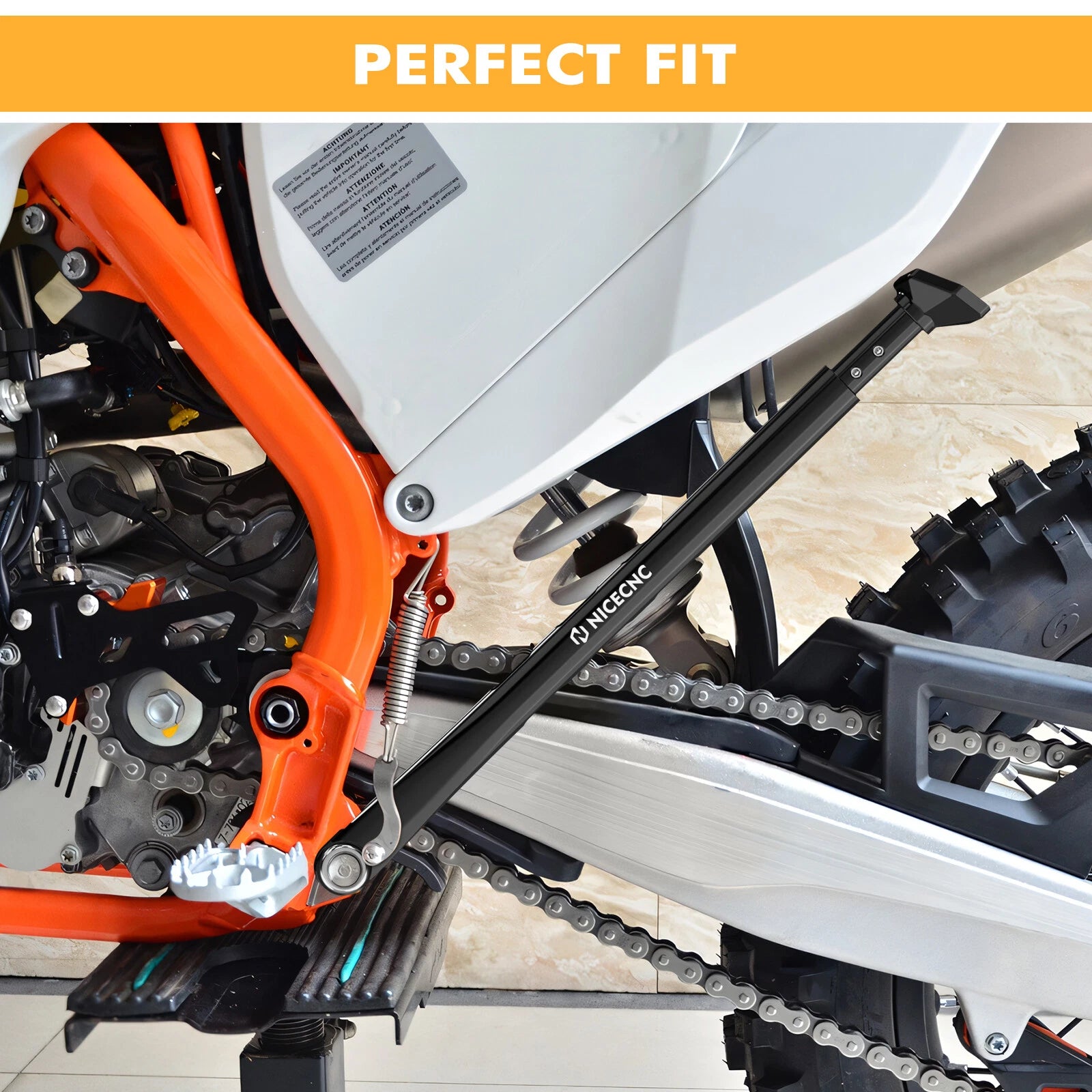 Side Stand Kickstand for KTM 125-500 XCW XCF-W EXC F (2008–2023) Aluminum