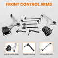 8PC Front Lower Control Arms w/Ball Joints for Ford Fusion (2013–2017)