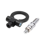 Black Aluminum Alloy Bumper Trailer Ring Eye Towing Hook for BMW E Series (2000–2023)
