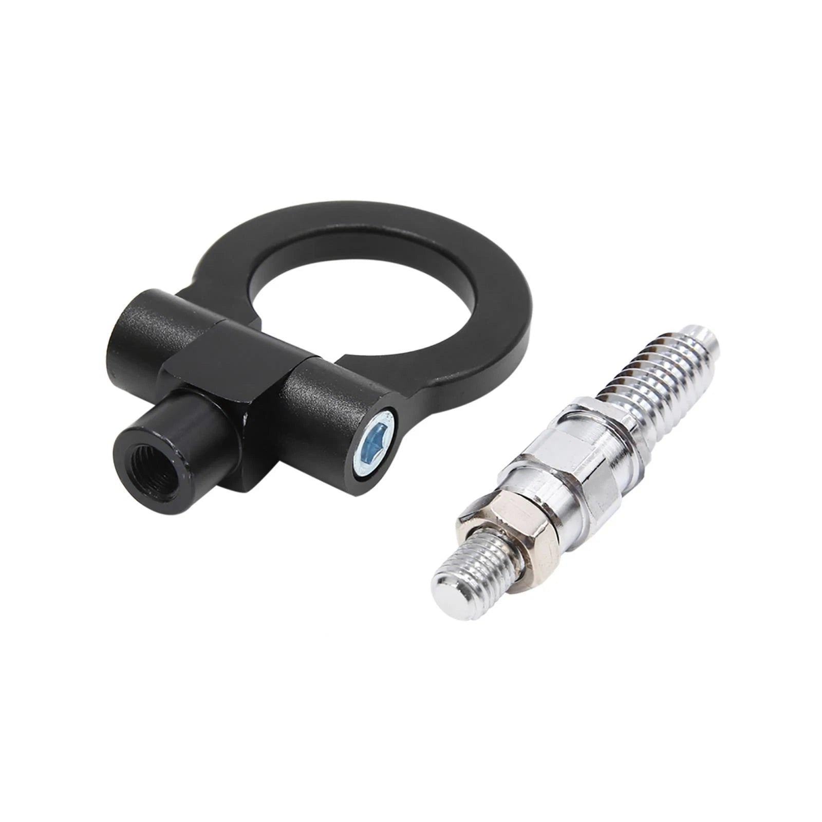 Black Aluminum Alloy Bumper Trailer Ring Eye Towing Hook for BMW E Series (2000–2023)