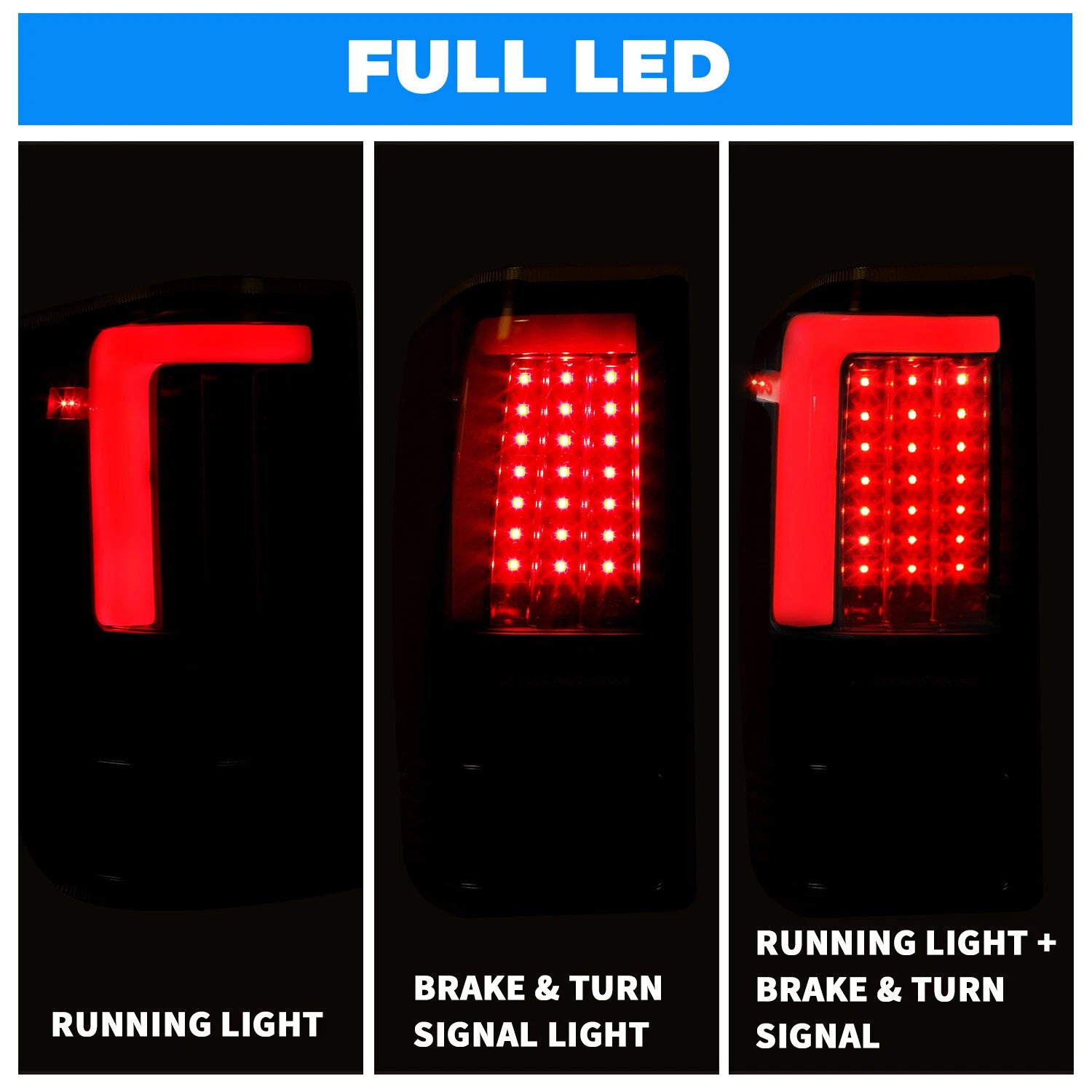 LED Tube Tail Lights for Nissan Titan (2004–2015) Left+Right 04-15