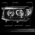 Factory Style Black Housing Clear Corner Headlights for Subaru Forester (2006–2008)