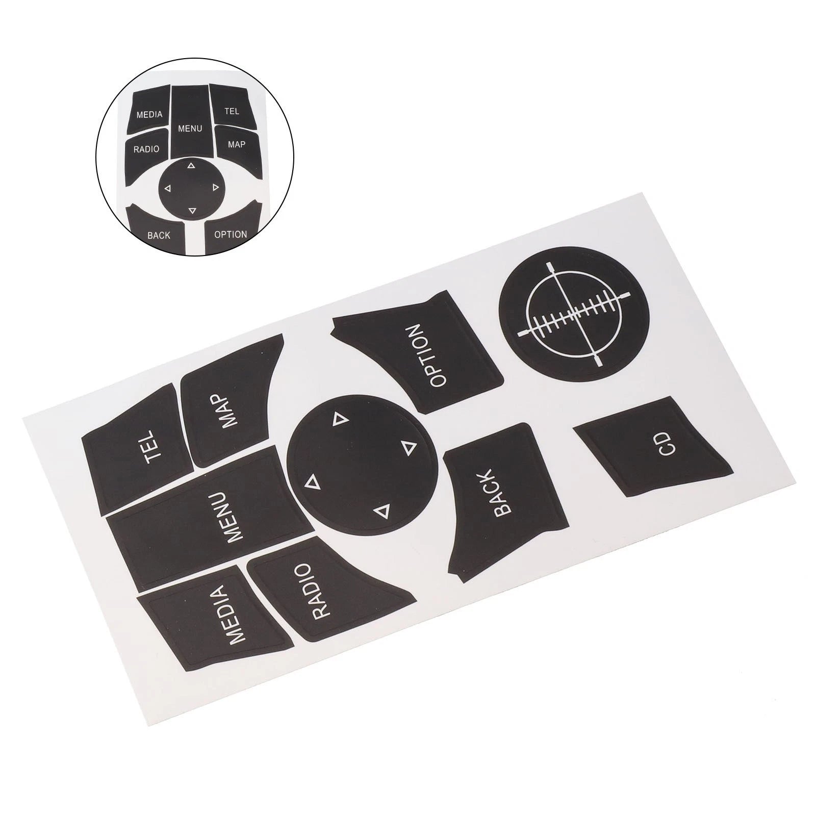 iDrive Button Repair Decal Sticker for BMW F30 F31 F34 E90 E92 E93 (2009–2015)