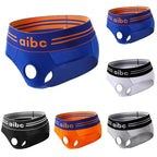 2X Front Open Hole Briefs for Men - Sexy Lingerie Thongs