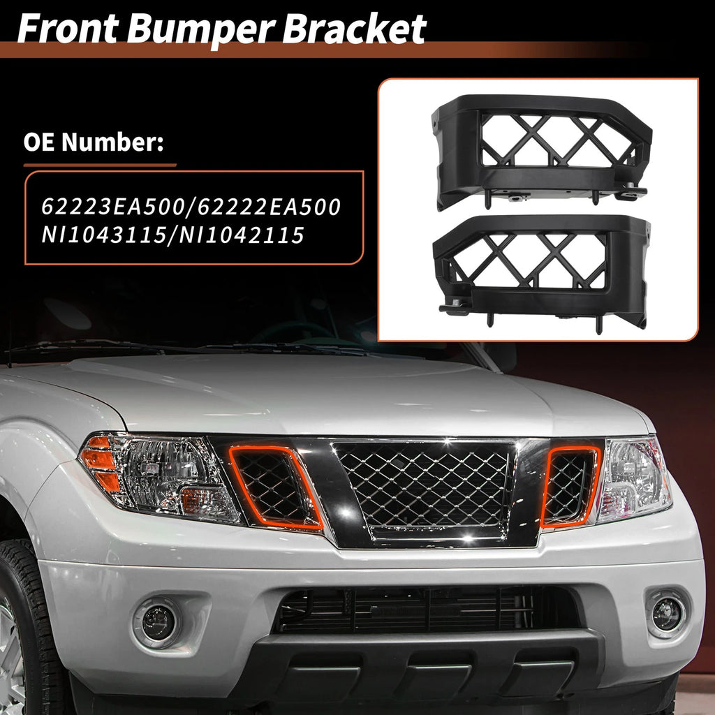 Bumper Bracket Set of 2 for Nissan Pathfinder Frontier (No. 62223EA500/62222EA500)