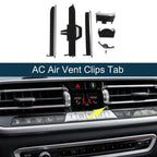 Air Vent Clips Tab for BMW X5 G05 Black Silver Tone Right (2019-2023)