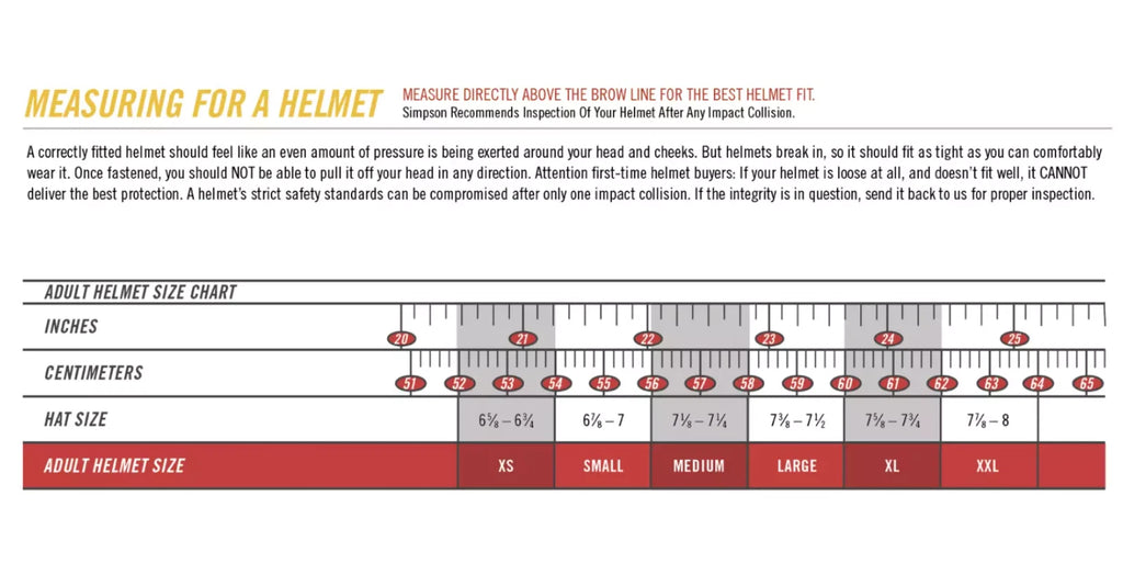 Simpson Ghost Bandit Helmet GDBM2 for Motorcycle (Adult Medium) - Clear Visor