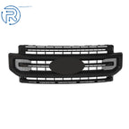 Grille Cover for Ford F250 (2020-2022) Black Matte Plastic