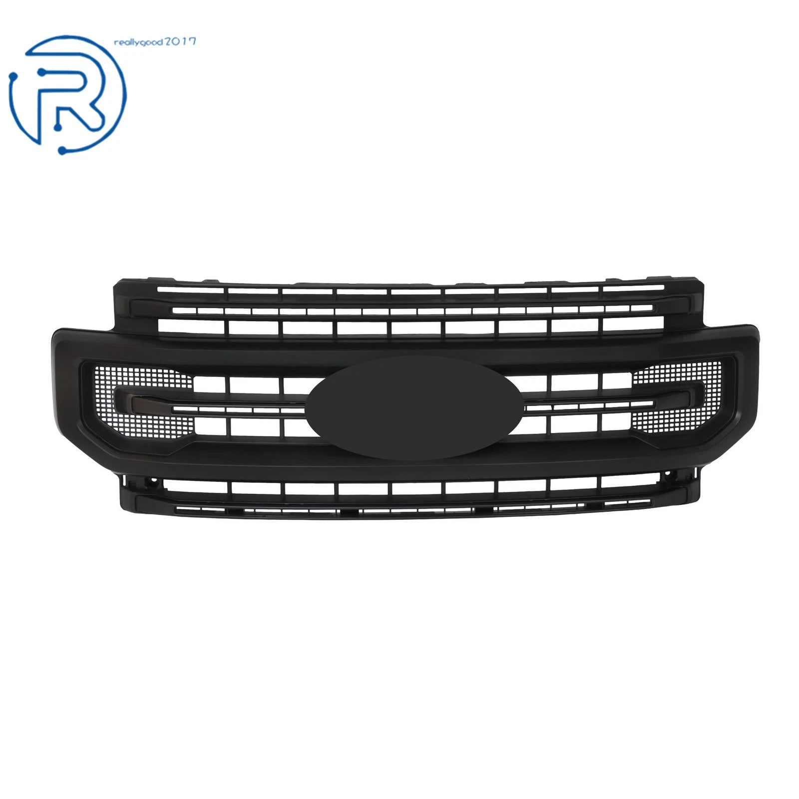 Grille Cover for Ford F250 (2020-2022) Black Matte Plastic