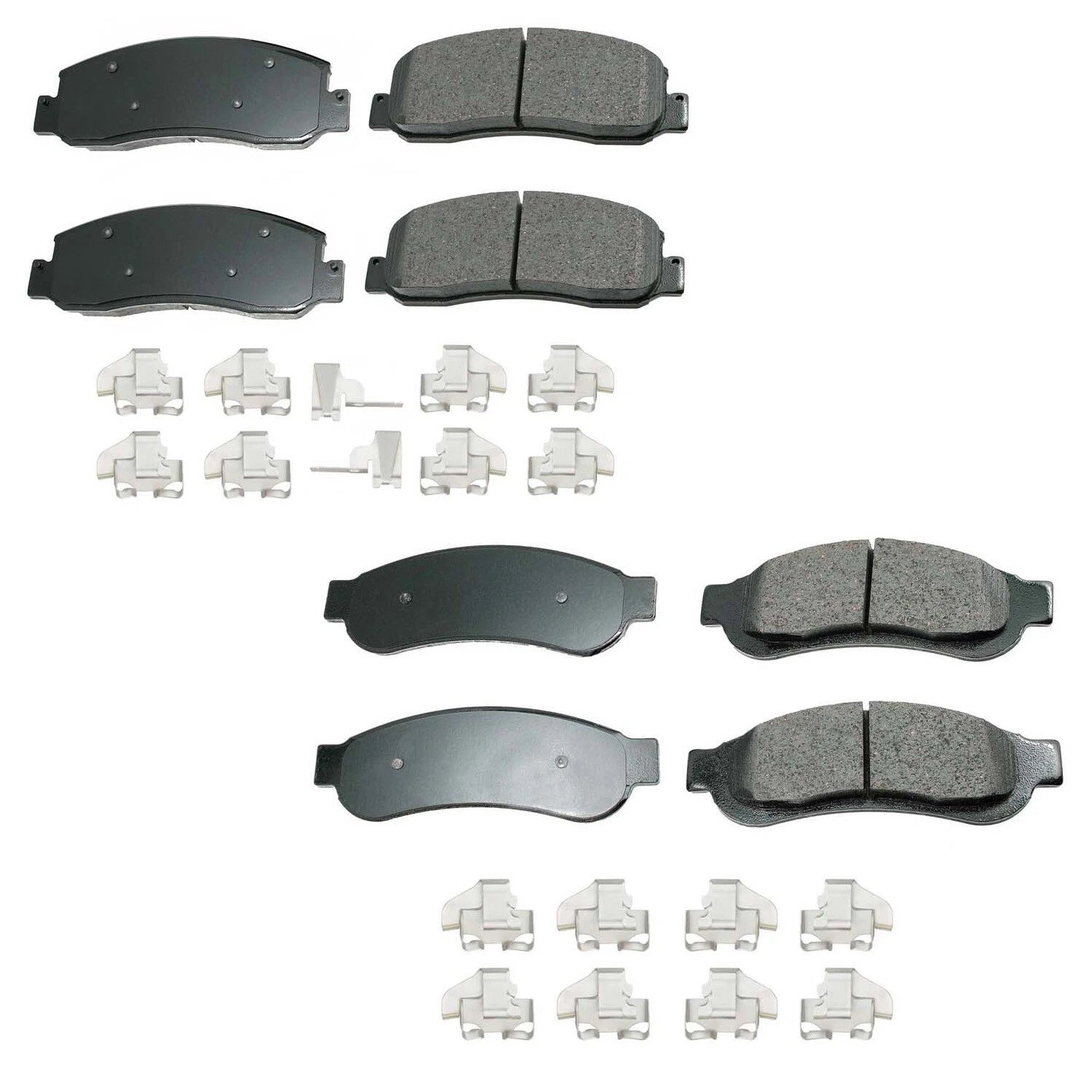 Set of 4 Akebono ProACT Ceramic Brake Pads for F-250 F-350 Super Duty (2005–2023)