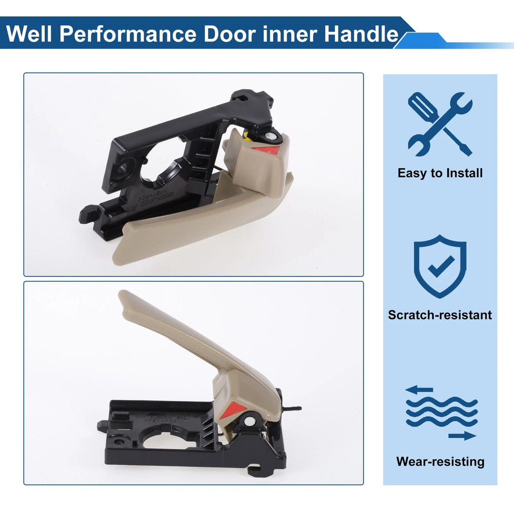 Rear Left Passenger Side Interior Door Handle for Kia Rio (2012–2017) No. 836101G000