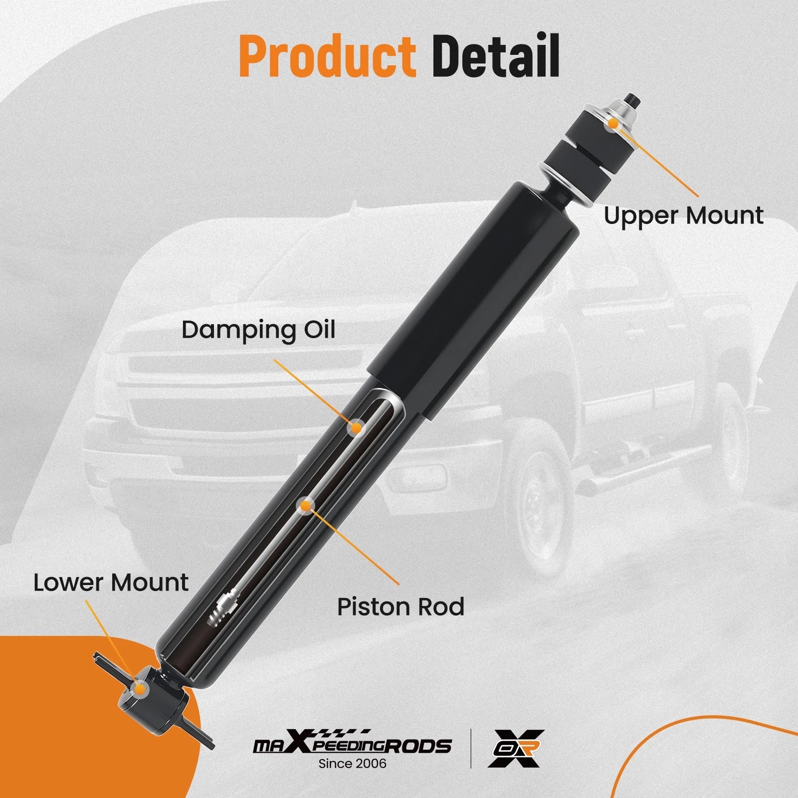 Front Complete Struts Assembly for Dodge Ram 1500 (2006-2008) Ram 2500 (2003-2010)