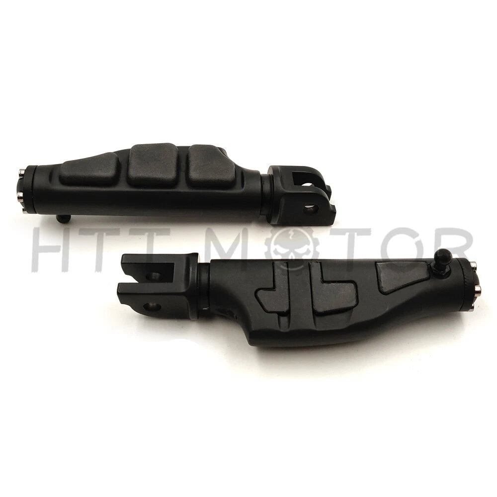 Black Flat Wing Footpegs Footrest for Harley Breakout FXBR FXBRS (2018–2019)