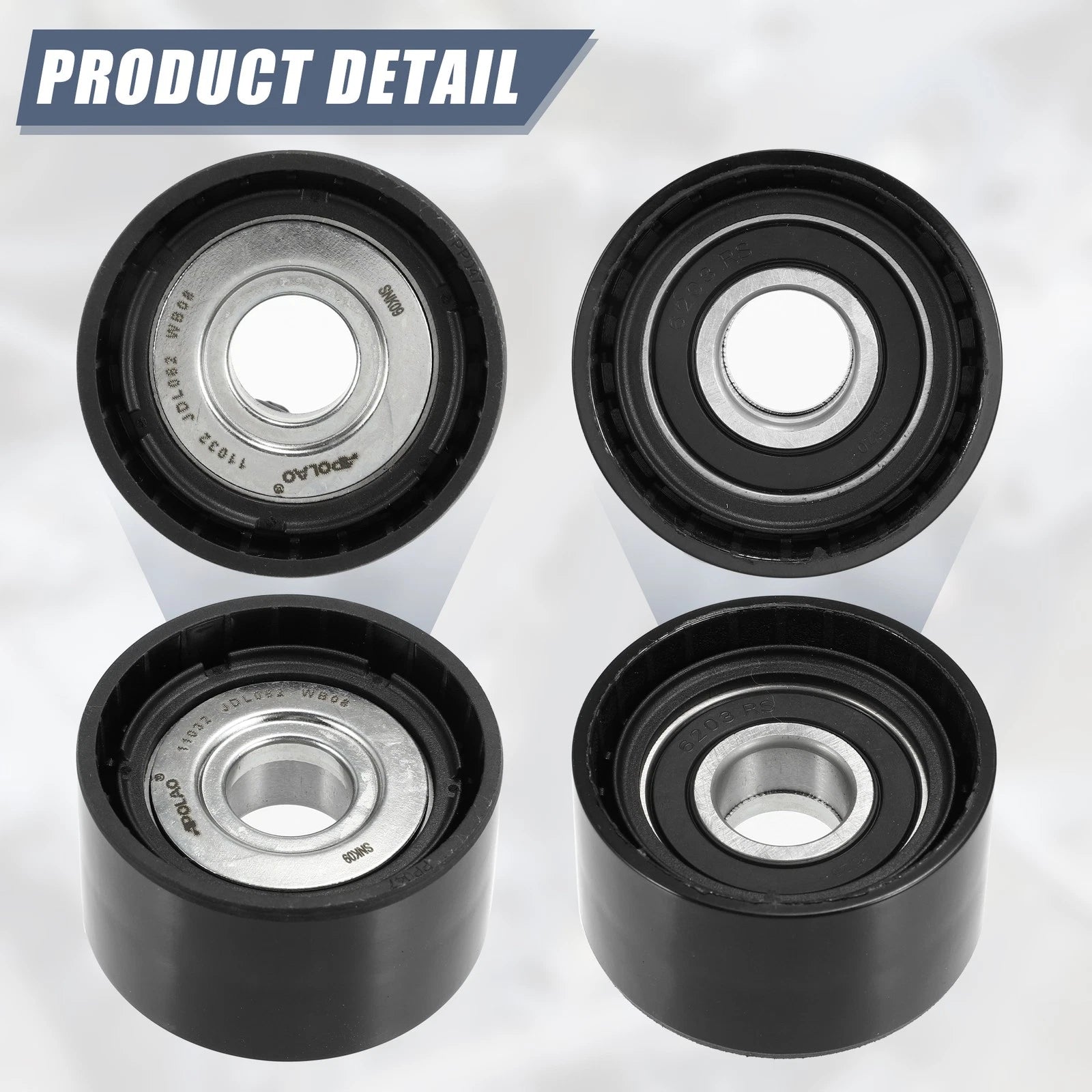 Drive Belt Idler Pulley Crank Pulley for Mercedes-Benz (6422000970, 6422001070)
