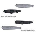 Set of 4 Clear Front & Rear Side Marker Lights for Nissan Maxima (2000–2003)