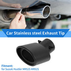 2.36" Exhaust Muffler Tip Pipe for Suzuki Hustler MR52S MR92S Black