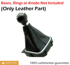 Manual Shift Boot for VW Jetta Vento Bora MK5 (2005–2012) Black Leather Synthetic
