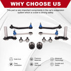 Set of 10 Rear Suspension Control Arms with Ball Joints for BMW X5 (2000–2006)