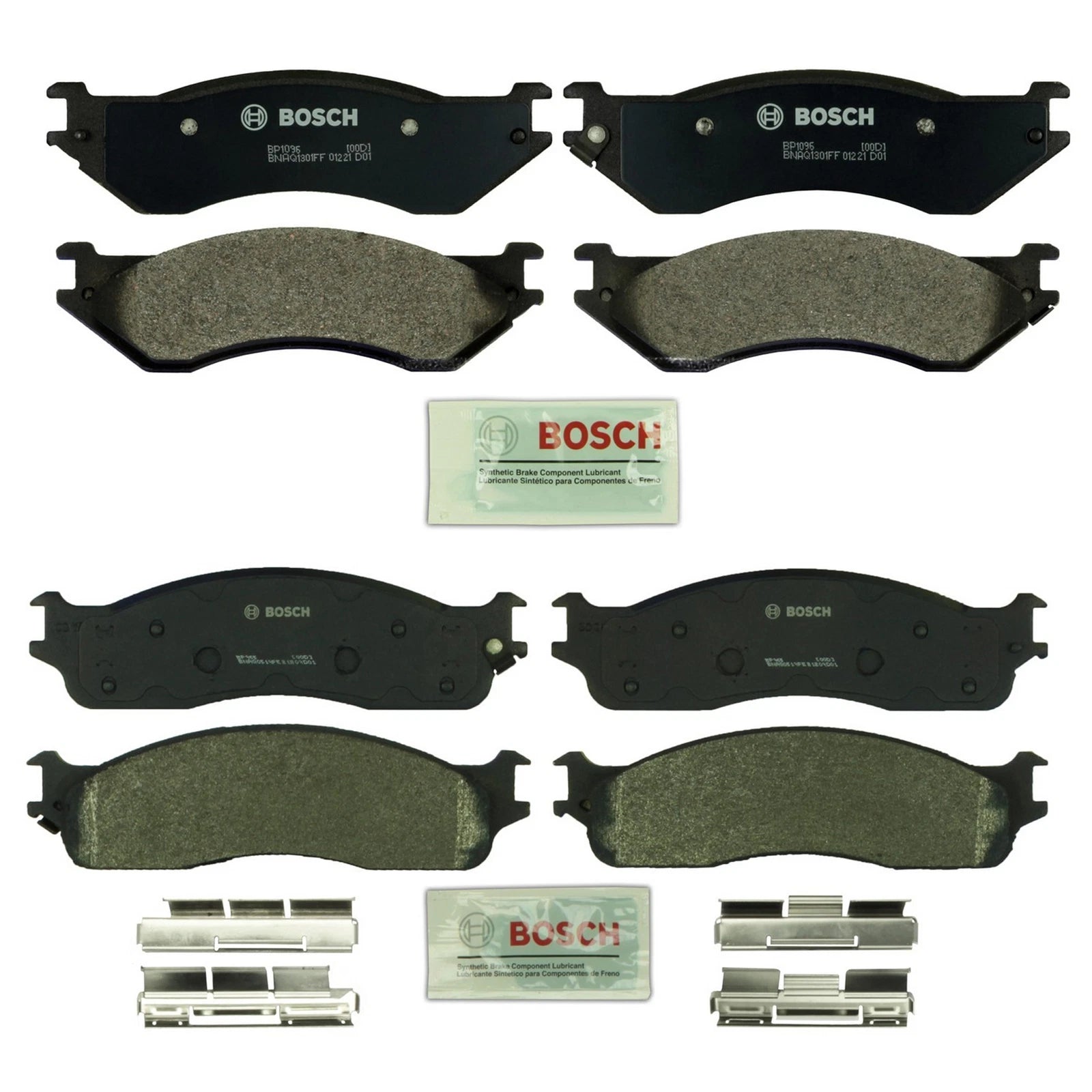 Bosch QuietCast Disc Brake Pads Kit for Dodge Ram 1500-3500 (2002–2023)