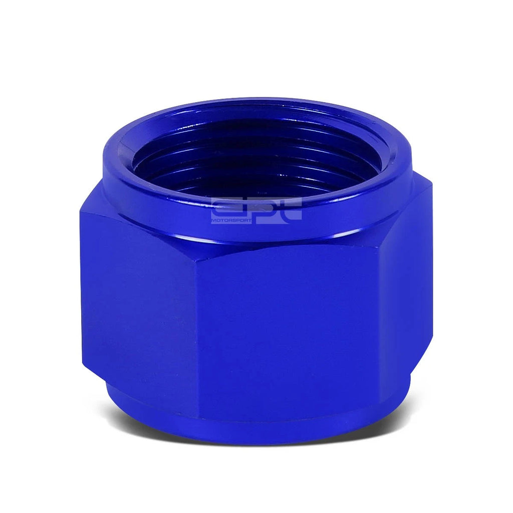 10AN Blue Aluminum/Steel Hard Line Tubing Sleeve Nut Flare Fitting
