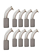 10pcs Carbon Brushes for Electric Motors - Black with Gold