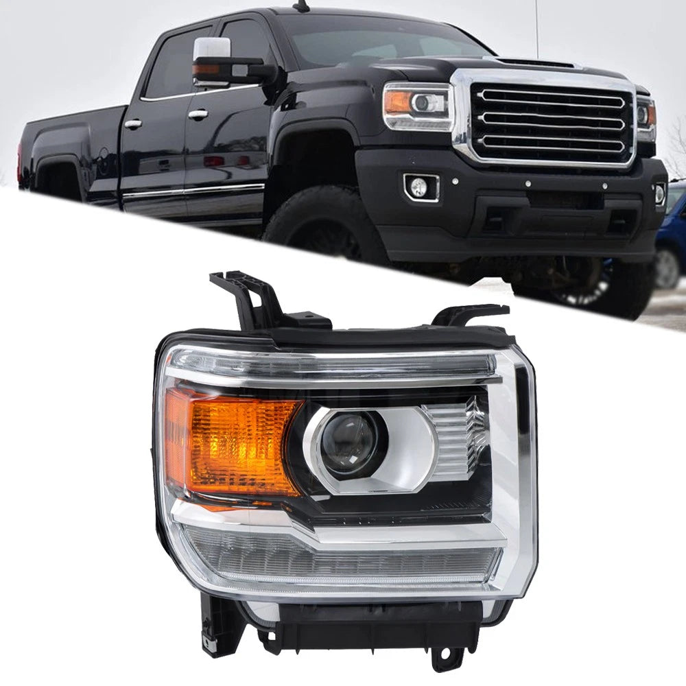 HID Projector Headlight with LED DRL for GMC Sierra 2500HD (2016–2019)