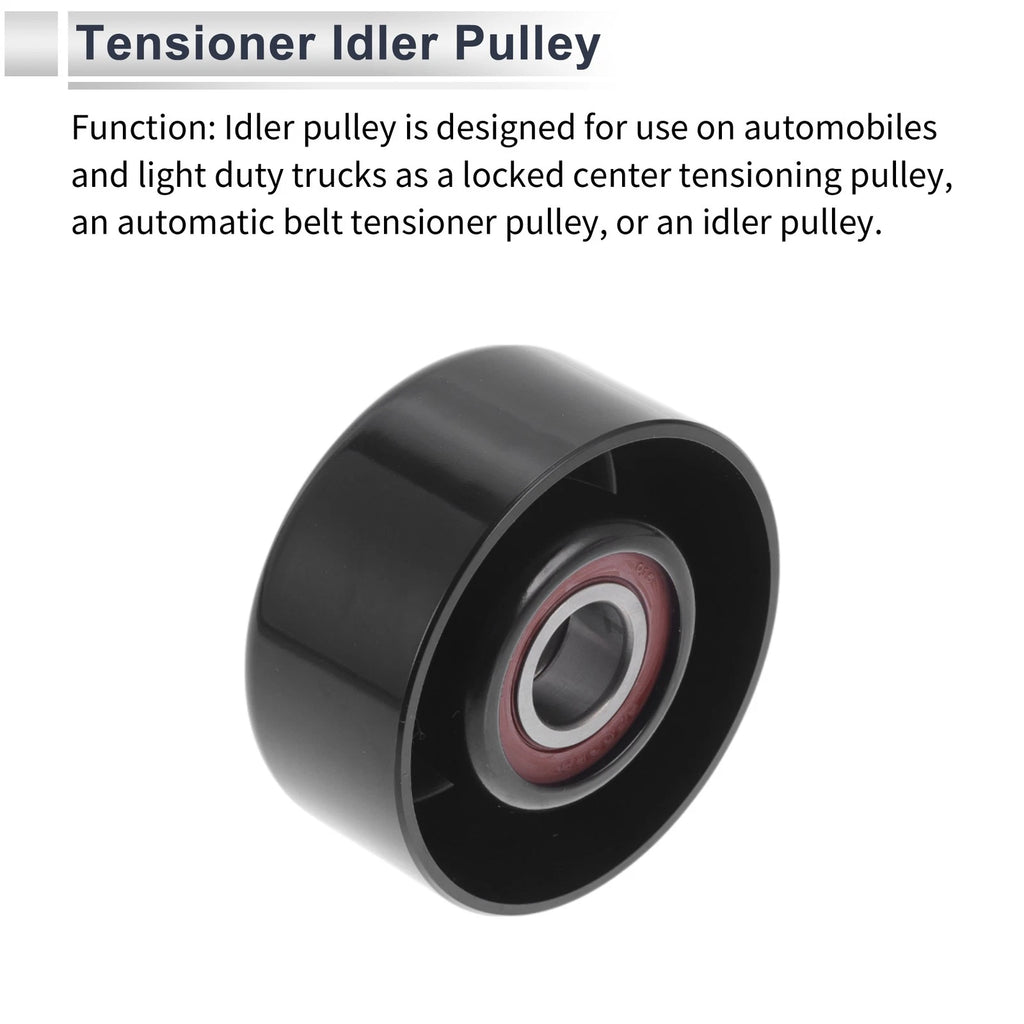 Drive Belt Idler Pulley for Toyota Camry (2003–2018) No. 1660328011 Black