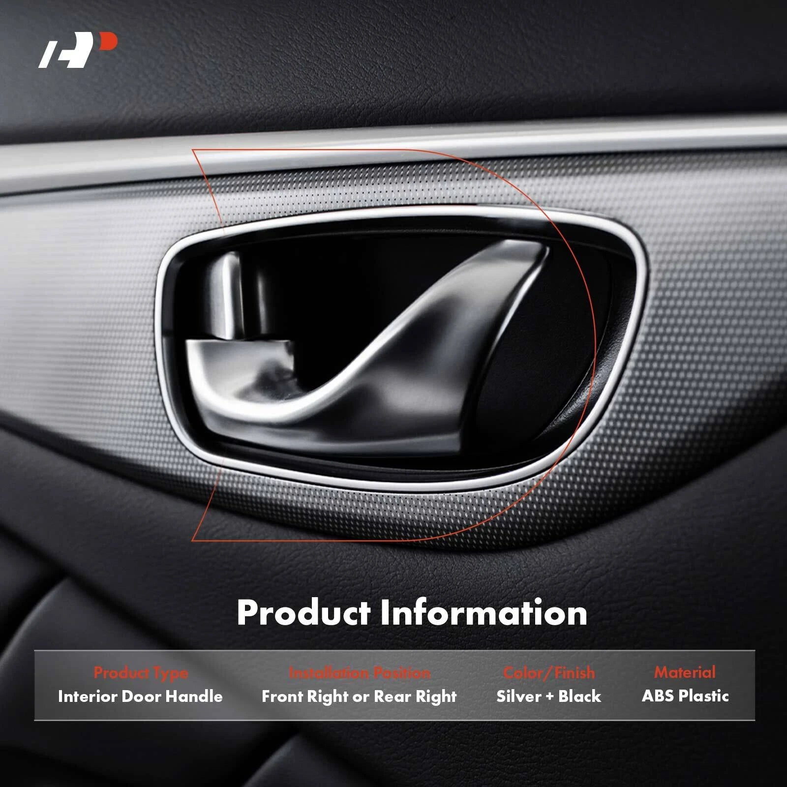 Silver Interior Door Handle for Kia Optima (2006-2010)