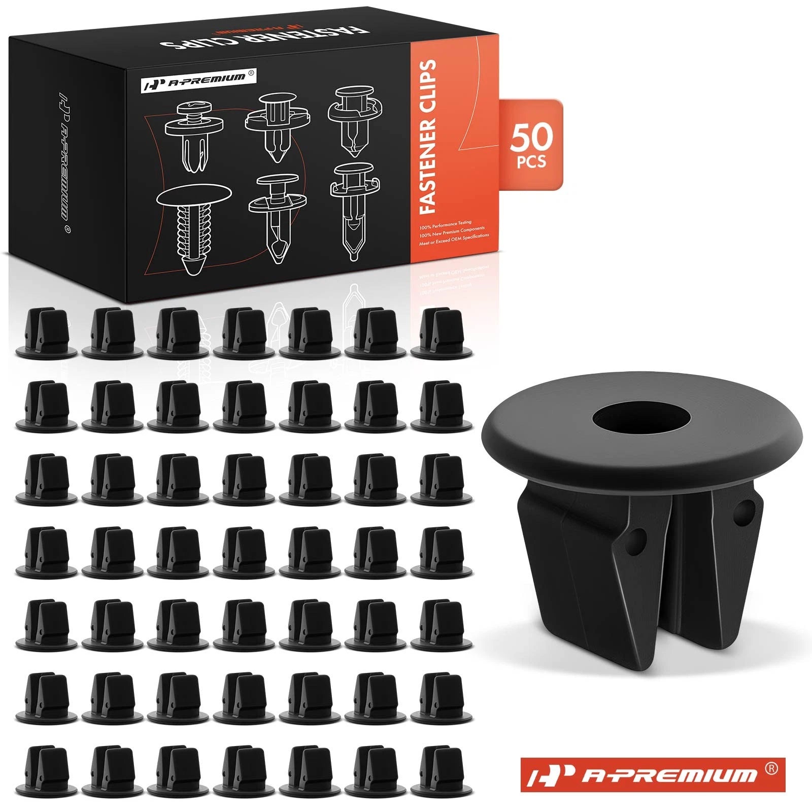 50Pcs Fender Apron Nut Retainer Clips for Kia Forte (2010–2018)