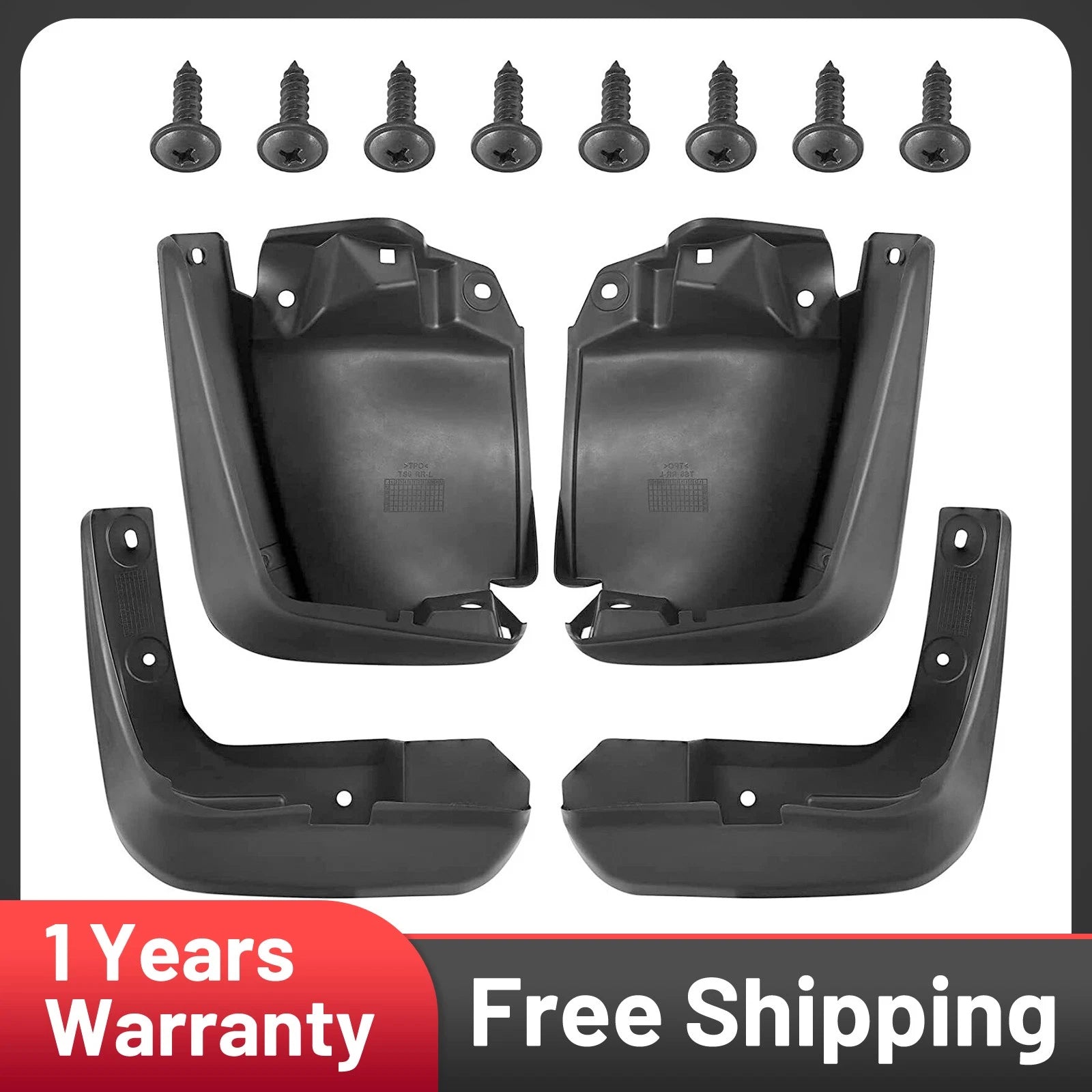 Front and Rear Mud Flaps Splash Guards for 2012–2015 Honda Civic Sedan