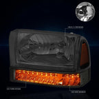 Projector Headlights for Mazda 3 4-Door (2004–2009) Black Housing
