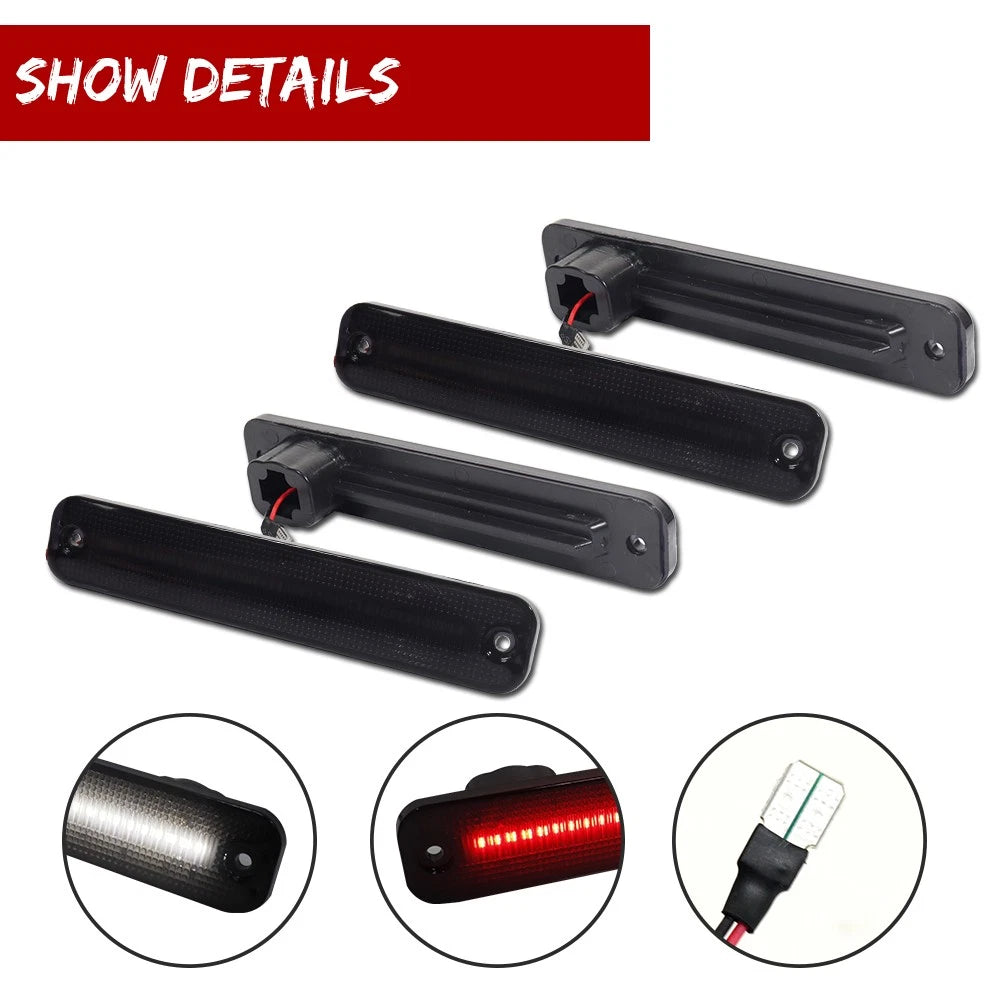 Set of 4 LED Side Markers for Ford F100 F150 F250 F350 (1973–1979)