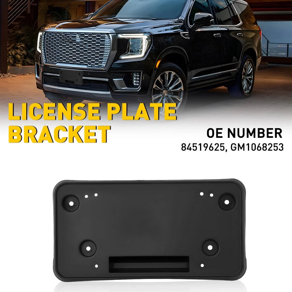 Front License Plate Mount Bracket for GMC Yukon/Yukon XL (2021–2024) 84519625
