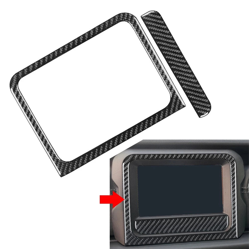 GPS Navigation Panel Cover Trim for Jeep Wrangler JL & Gladiator JT (2018–2023) Carbon Black