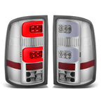 Dual 3D LED C-Tube Bar Tail Light Reverse/Stop Lamp for GMC Sierra (2007–2014)