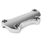 1" Bar Smooth Handlebar Riser Top Clamp Chrome for Harley Dyna Softail Sportster