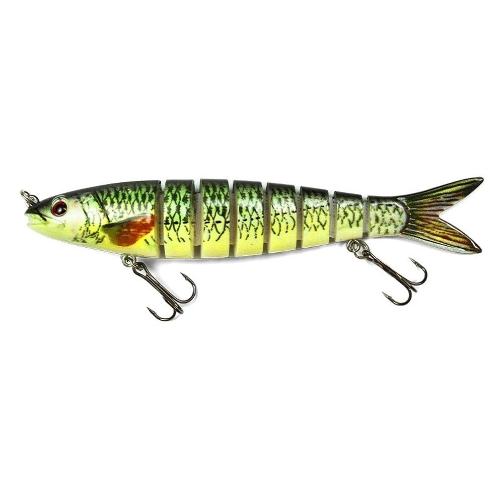 Multi-Section Artificial Lure for Freshwater and Saltwater Fishing