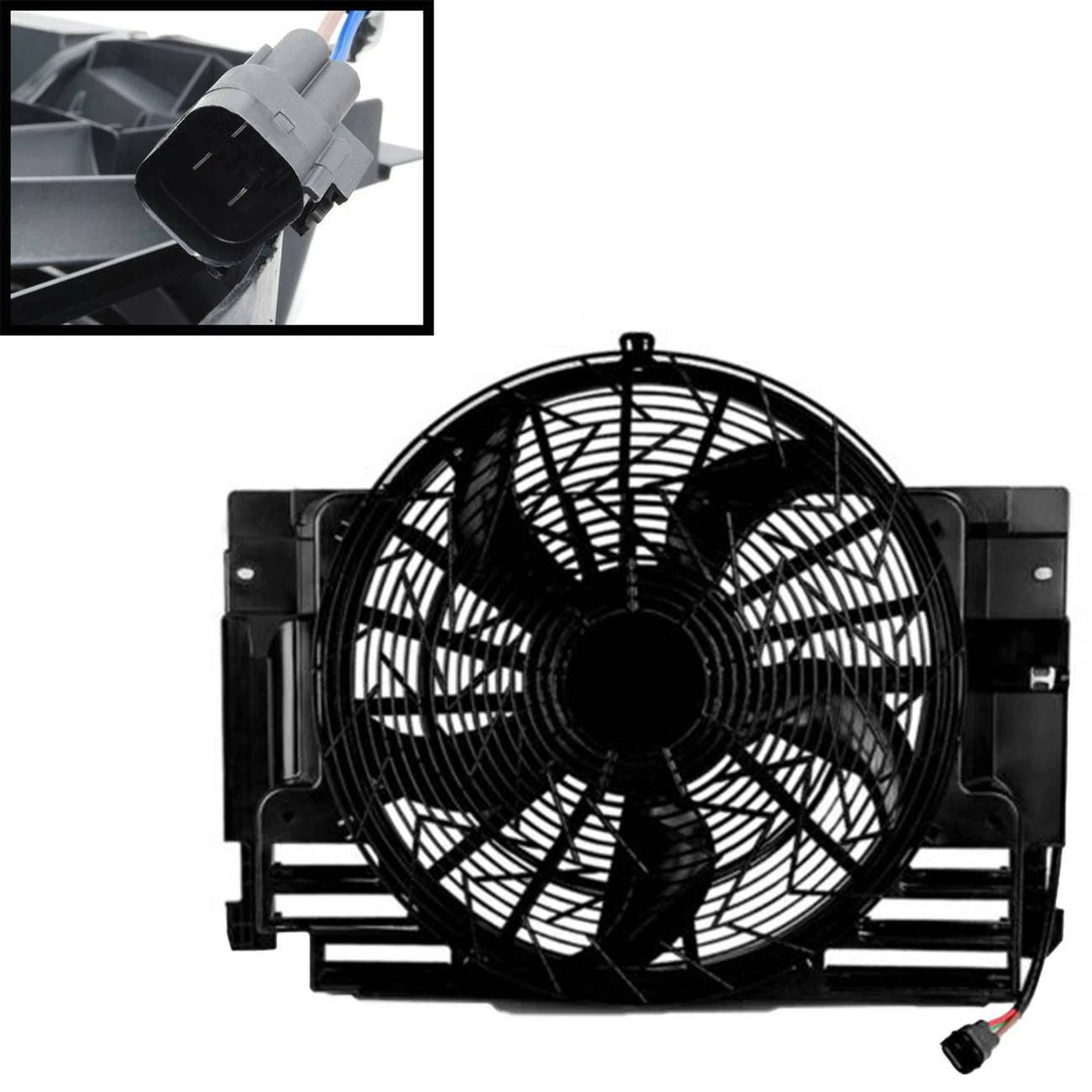A/C Radiator Condenser Cooling Fan for BMW X5 E53 (2000-2006)