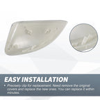 Set of 2 Chrome Plated Rearview Mirror Cover Caps for Audi A3 S3 RS3 (2013–2018)