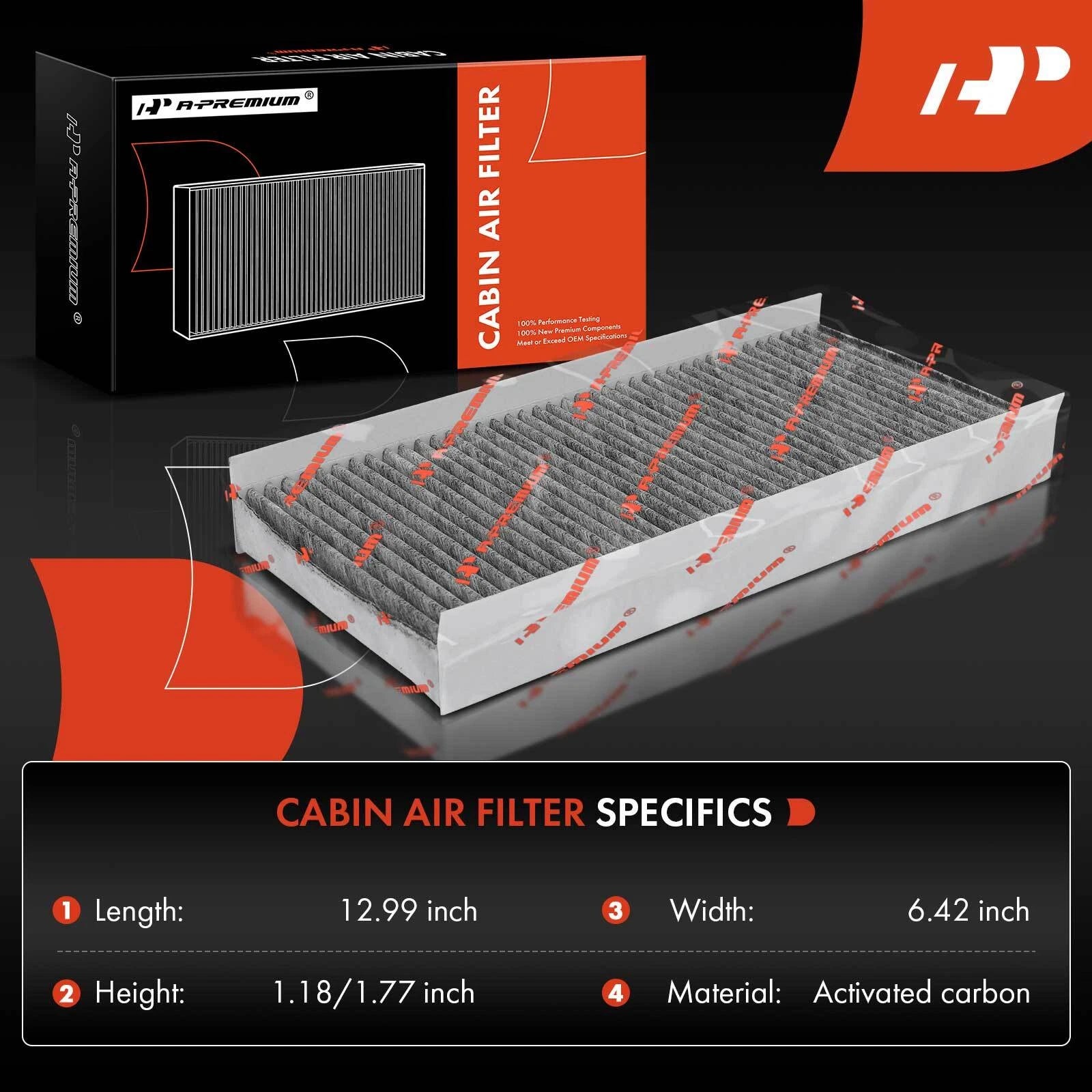 Activated Carbon Cabin Air Filter for Chevrolet Tornado Vectra