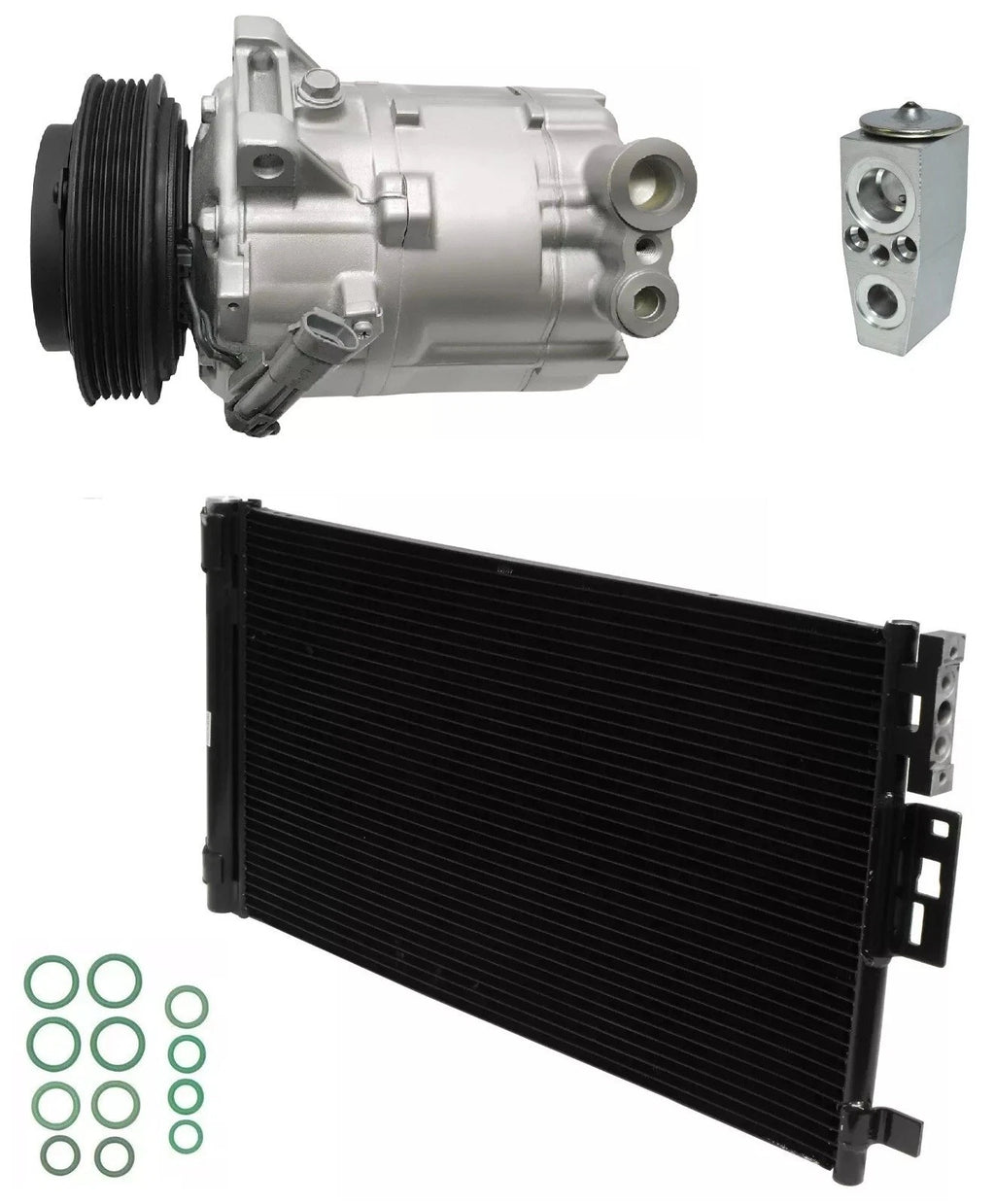 A/C Compressor Kit With Condenser for Saturn Ion 2.2L (2007–2007)