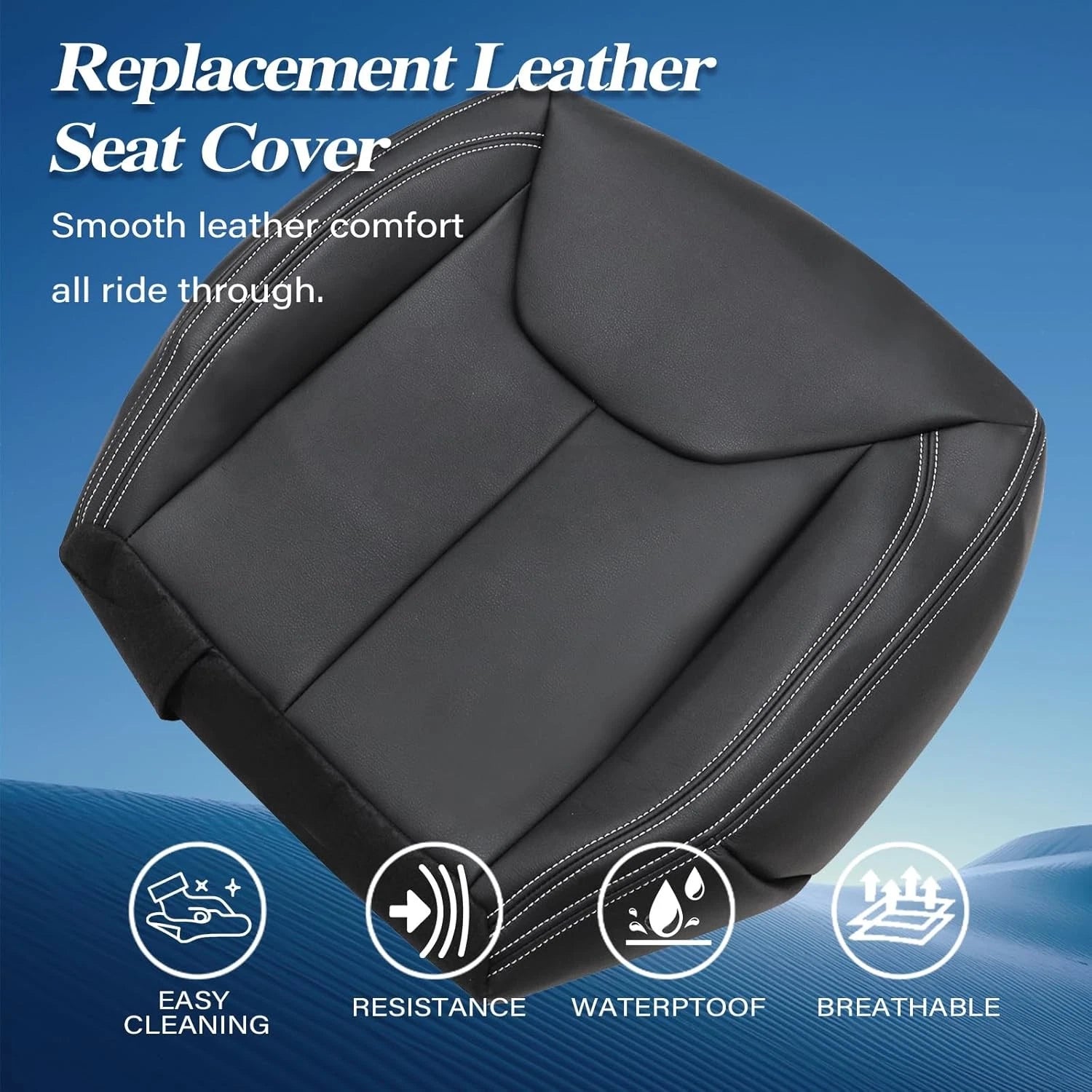 Front Driver Leather Seat Cover for Jeep Wrangler (2013–2017)