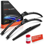 Set of 3 Windshield Wiper Blades for Honda Pilot (2023–2024)