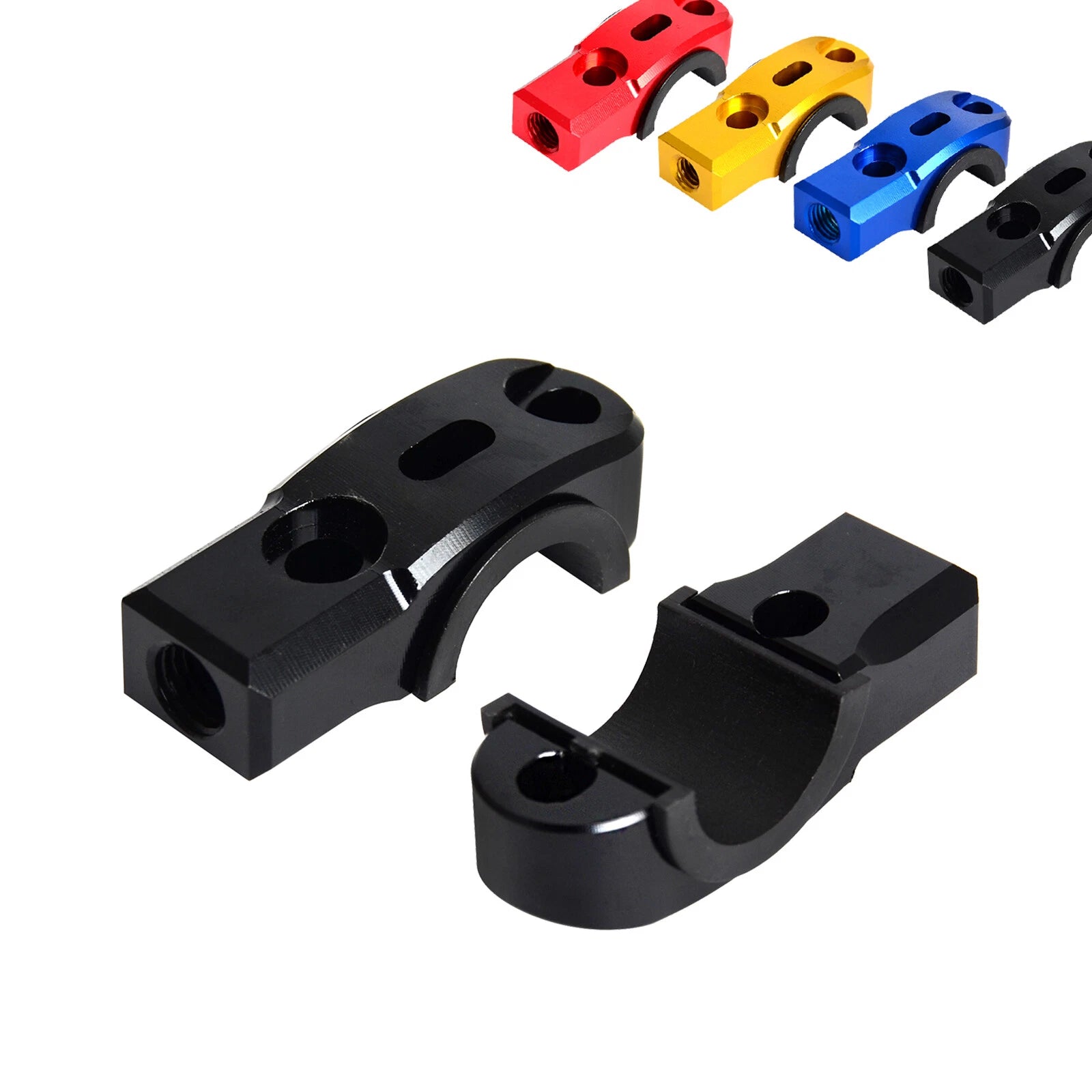2pcs M8x1.25 CNC rotating bar clamp mirror mount for motorcycles scooters ATVs
