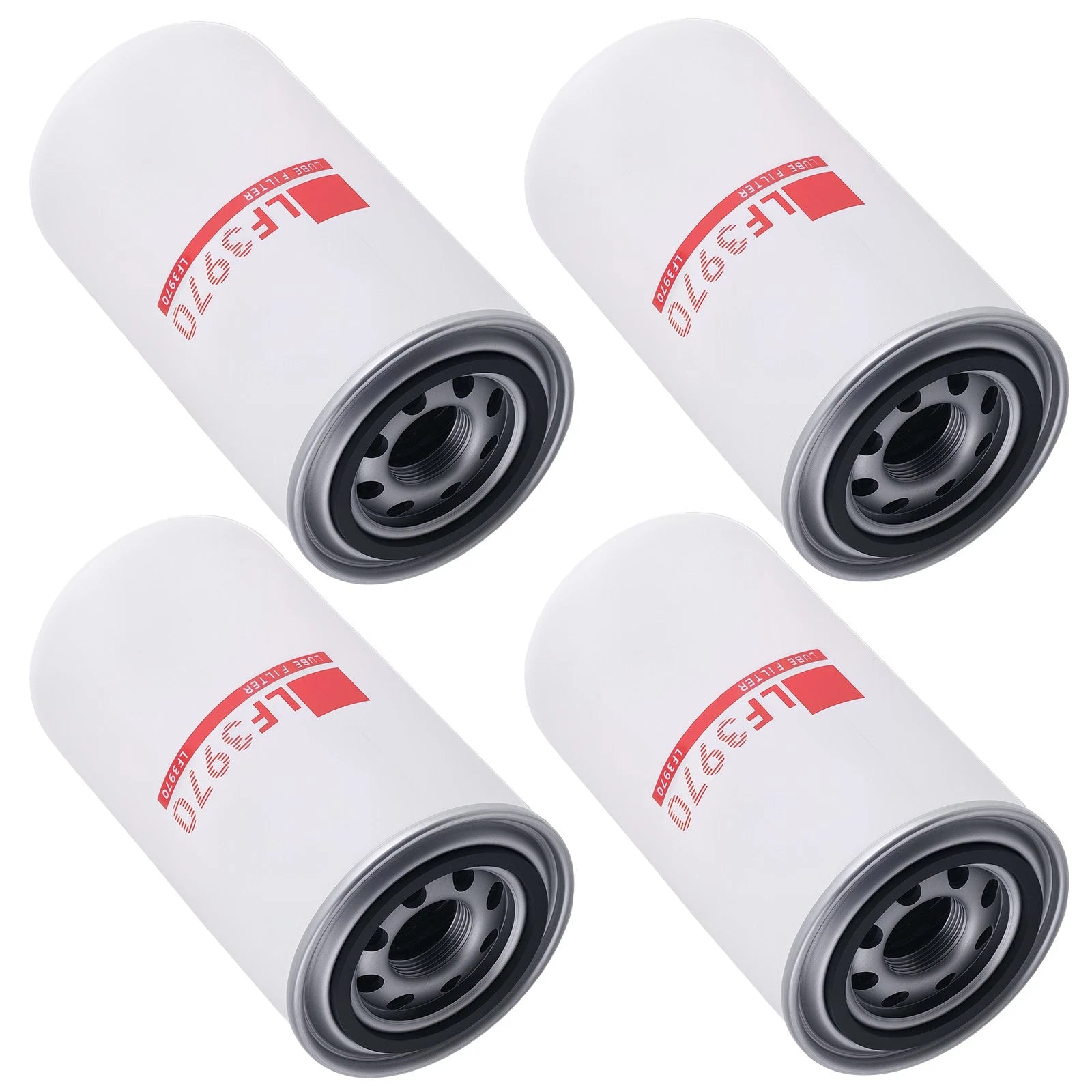 Set of 4 Oil Filters for Ford F-750 (LF3970, P550428, P551019, 3937736, 3937144)